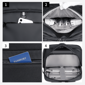 laptop travel backpack bag with usb charging port